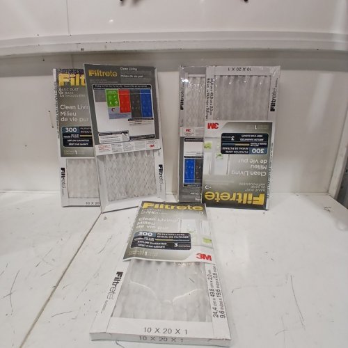 5PK FILTRETE 10" X 20" X 1" MPR 300 PLEATED AC FURNACE AIR FILTER, BASIC DUST CLEAN LIVING image 3