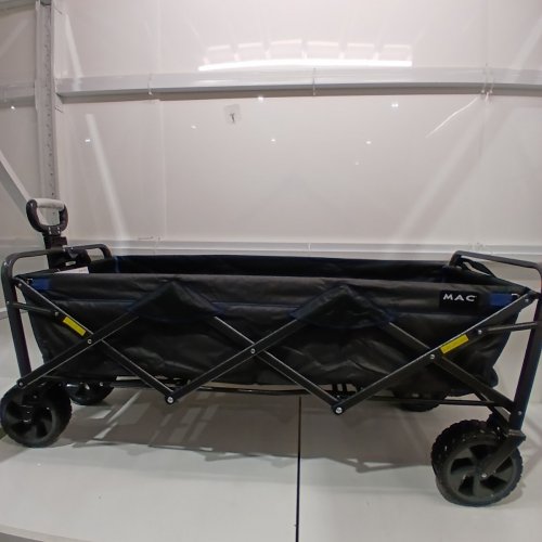 MAC SPORTS EXTENDED FOLDING WAGON WITH BRAKES - 36" X 22" X 23" - BLACK/BLUE (MODEL: 1815317) image 3