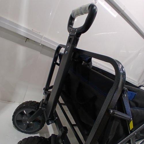 MAC SPORTS EXTENDED FOLDING WAGON WITH BRAKES - 36" X 22" X 23" - BLACK/BLUE (MODEL: 1815317) image 4
