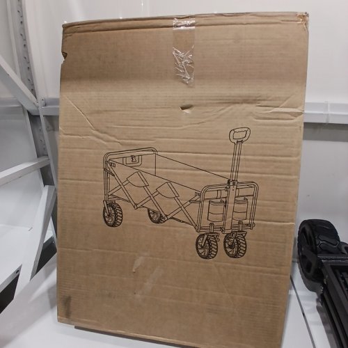 MAC SPORTS EXTENDED FOLDING WAGON WITH BRAKES - 36" X 22" X 23" - BLACK/BLUE (MODEL: 1815317) image 6