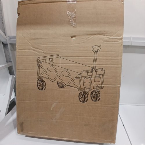 MAC SPORTS EXTENDED FOLDING WAGON WITH BRAKES - 36" X 22" X 23" - BLACK/BLUE (MODEL: 1815317) image 7