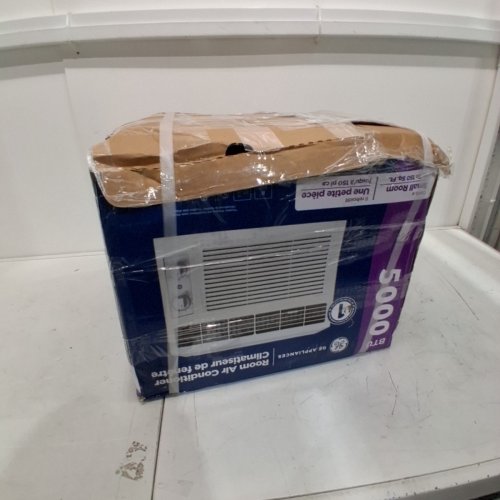 GE APPLIANCES ELECTRONIC WINDOW AIR CONDITIONER - 5,000 BTU - 150SQ.FT - WHITE (MODEL: AWAS05BWFC) image 6