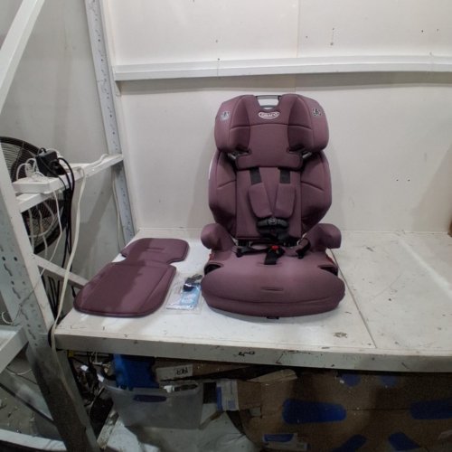 GRACO TRANZITIONS 3-IN-1 LIGHTWEIGHT ADJUSTABLE HEIGHT HARNESS BOOSTER CAR SEAT - 100LBS MAX - PURPLE (MODEL: 2217080) image 3