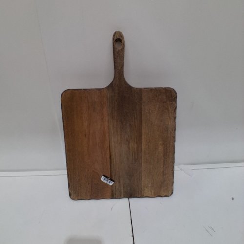 HEARTH & HAND WITH MAGNOLIA CARVED EDGE SQUARE WOOD SERVING BOARD - 18" X 12" - BROWN image 3