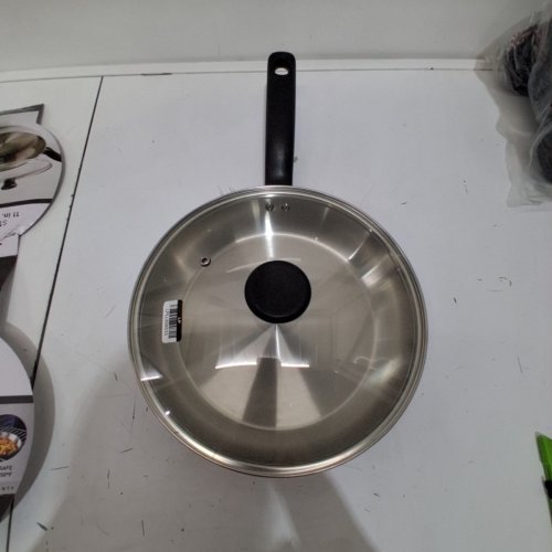 T-FAL SIMPLY COOK STAINLESS STEEL FRY PAN WITH LID - 11" - STAINLESS STEEL (ITEM: 070-01-3756) image 3