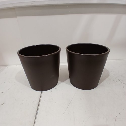 2PK THRESHOLD WIDE AESTHETIC PLANTER - 10" - BROWN image 3