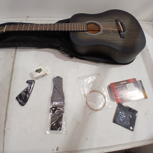 PYLE ACOUSTIC GUITAR PREMIUM KIT 1/2 JUNIOR SIZE - 34" - RIGHT-HANDED - BLACK (MODEL: PGA820BK) image 3