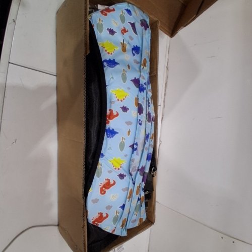 MINI INDOOR PRINTED TRAMPOLINE WITH ENCLOSURE NETTING - 55" - BLUE ANIMALS (MODEL: MSG-1013L) image 2