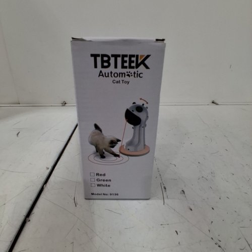 TBTEEK USB RECHARGEABLE AUTOMATIC CAT TOY - WHITE image 5