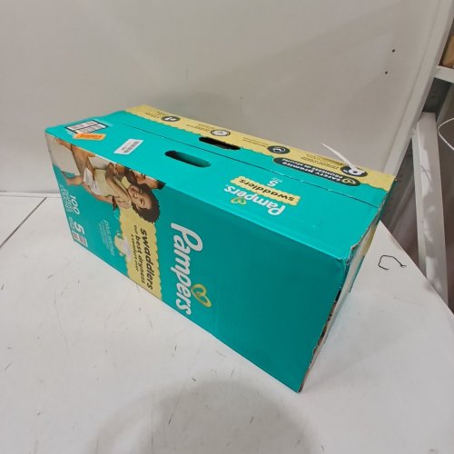 100PK PAMPERS SWADDLERS 100% LEAKPROOF DISPOSABLE BABY DIAPERS - SIZE 5 image 2