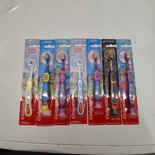 7 ASSORTED COLGATE KIDS' ASSORTED TOOTHBRUSHES - ASSORTED COLOURS/ CHARACTERS image 2