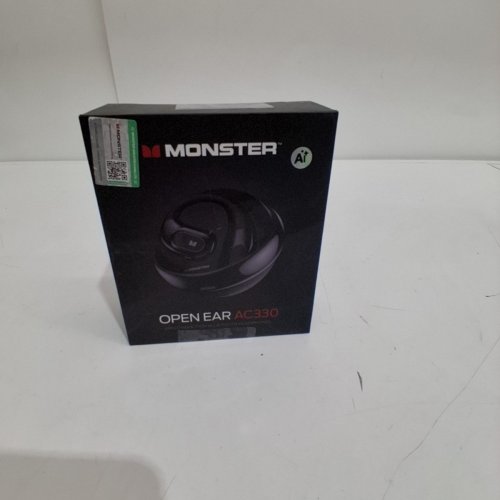 MONSTER OPEN WIRELESS BLUETOOTH EAR HEADPHONES - MATTE BLACK (MODEL: AC330) image 6