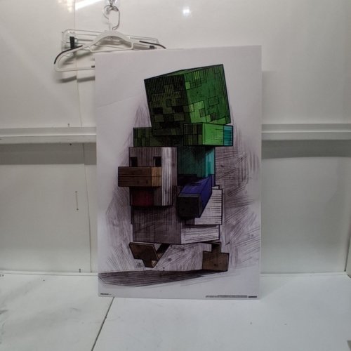 TRENDS INTERNATIONAL PREMIUM WALL POSTER - 24" X 35" - MINECRAFT "CHICKEN JOCKEY" image 2