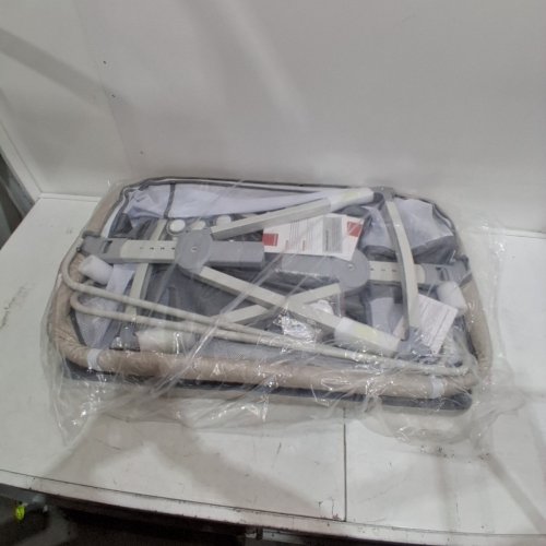 BABY BASSINET BEDSIDE SLEEPER FOR BABY WITH WHEELS AND STORAGE BASKET - 35.6" X 21" X 32" - GREY (MODEL : WW001) image 2