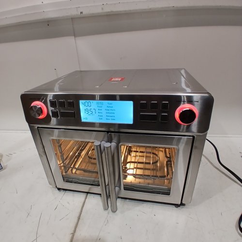 EMERIL LAGASSE 12-IN-1 DUAL TEMPERATURE ZONE EVERYDAY FRENCH DOOR 360° AIR FRYER - 25QT 1750WATTS 120VOLTS - STAINLESS STEEL (MODEL: DZEL24-02) image 2