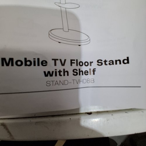 VIVO HEIGHT ADJUSTABLE ROLLING TV FLOOR STAND WITH SHELF -32" - 86" TVS - BLACK (MODEL: STAND-TVHD8B) image 2