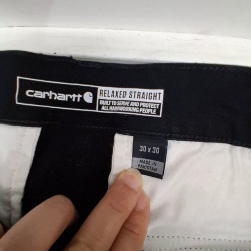 MEN'S CARHARTT RUGGED FLEX RIGBY RELAXED FIT CARGO PANTS - 30W X 30 L - BLACK (STYLE BN3574-M) image 4