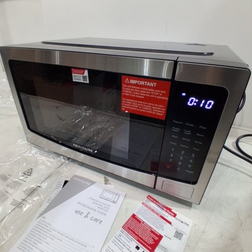 FRIGIDAIRE COUNTERTOP MICROWAVE OVEN - 1.1 CU.FT. - STAINLESS STEEL/BLACK (MODEL:EMW1120-B-3ACOM) image 5