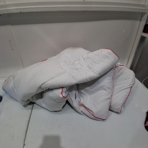 REGOUG EXTRA THICK MATTRESS TOPPER WITH COVER - TWIN - 39" X 75" - WHITE image 2