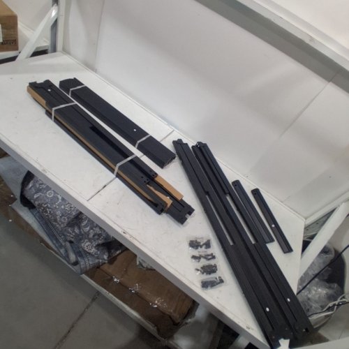 45MINST 14" REINFORCED PLATFORM BED FRAME - 3500LBS HEAVY DUTY/EASY ASSEMBLY MATTRESS FOUNDATION - TWIN, BLACK (MODEL: 3504-14A) image 3