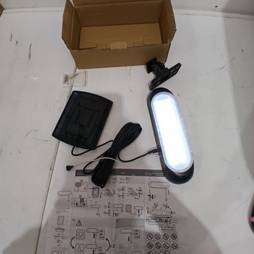 CHUNHEE SOLAR POWERED HANGING LAMP WITH PULLSTRING SWITCH - BLACK image 2