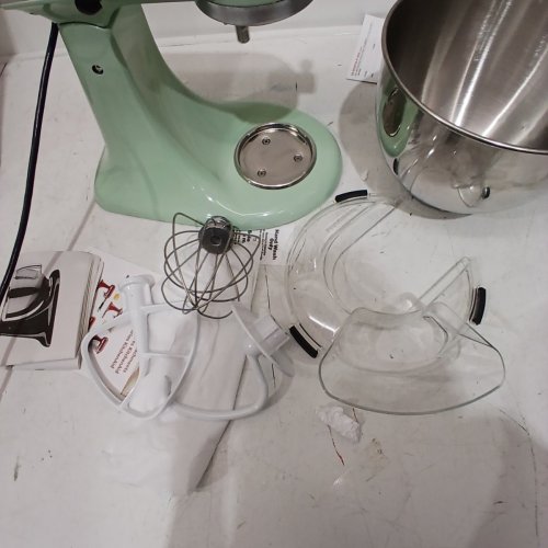 KITCHENAID ARTISAN SERIES TILT-HEAD ELECTRIC STAND MIXER WITH SPLASH GUARD - 5QT. BOWL - PISTACHIO GREEN (MODEL: KSM150PSPT) image 5