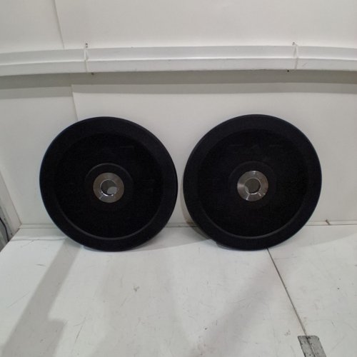 2PK CAP BARBELL PRO RUBBER OLYMPIC BUMPER WEIGHT PLATE SET - 10LB EACH - BLACK (MODEL: 0PR8PIS-20) image 2
