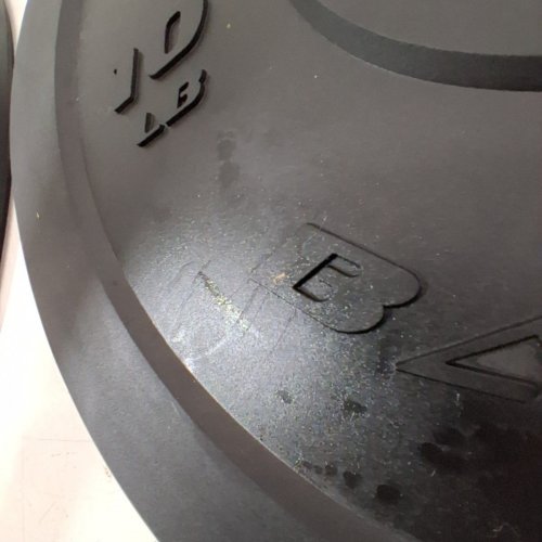 2PK CAP BARBELL PRO RUBBER OLYMPIC BUMPER WEIGHT PLATE SET - 10LB EACH - BLACK (MODEL: 0PR8PIS-20) image 4
