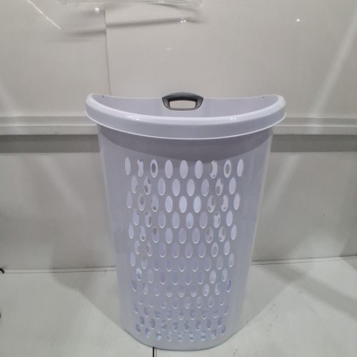 STERILITE ULTRA WHEELED LAUNDRY HAMPER WITH HANDLE WHITE (MODEL: 1227) image 2