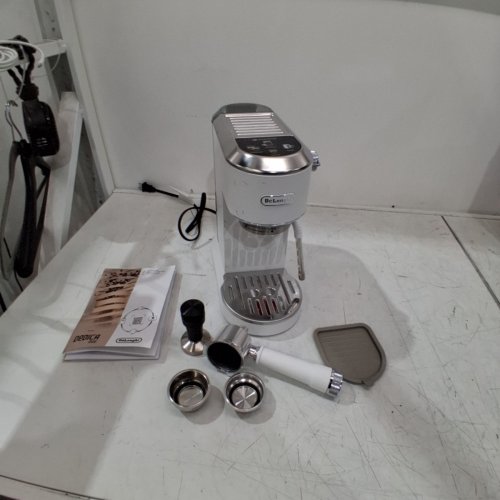 DE'LONGHI DEDICA DUO ESPRESSO MACHINE WITH COLD BREW - WHITE (MODEL: EC890WI) image 4