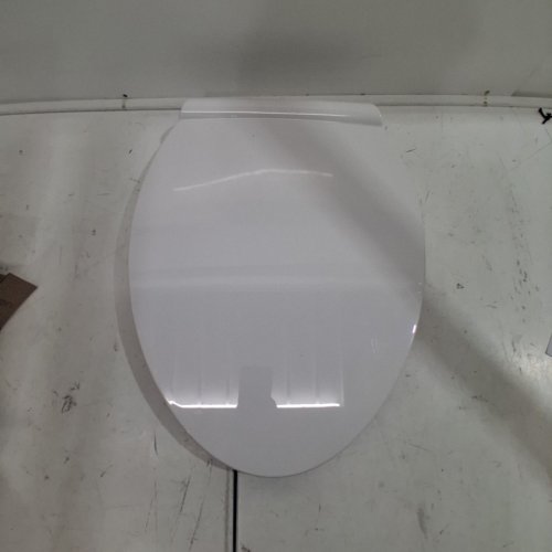 AMERICAN STANDARD ELONGATED CONTEMPORARY SOFT CLOSE TOILET SEAT WITH TRIVANTAGE AND FLAT BUMPERS - 18" - WHITE - (MODEL: 5055A65PT020) image 4
