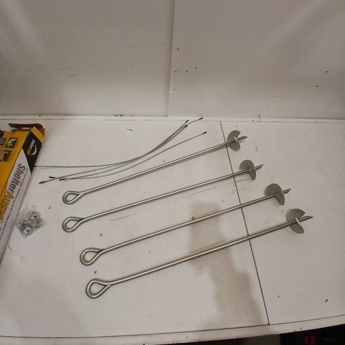 SHELTERLOGIC EARTH AUGER DRILL ANCHOR SET 30" 10075 image 2