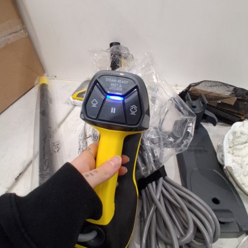 BISSELL 3-IN-1 POWERSTEAMER HEAVY DUTY STEAM MOP & HANDHELD CLEANER - GREY/YELLOW (MODEL: 2685B) image 2