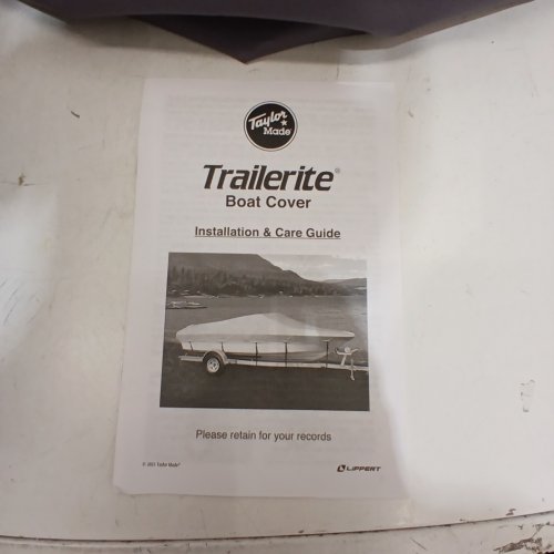 TAYLOR MADE TRAILERITE DINGHY BOAT COVER - GRAY image 2