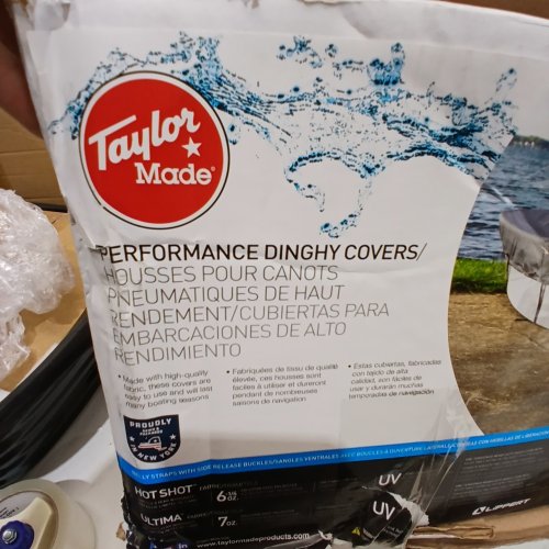 TAYLOR MADE TRAILERITE DINGHY BOAT COVER - GRAY image 6