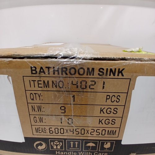 KARAMAG UNDERMOUNT RECTANGLE BATHROOM SINK - 20" X 15" - WHITE (MODEL: 4021) image 5
