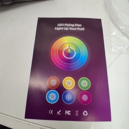 LED FLYING DISC WITH 7 COLOURS - 175G image 3