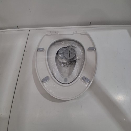 JOOLBABY QUICK FLIP TOILET SEAT WITH BUILT-IN POTTY & SPLASH GUARD - ELONGATED - WHITE image 2