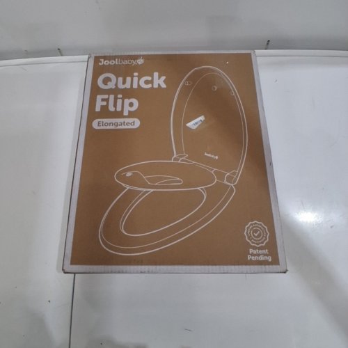 JOOLBABY QUICK FLIP TOILET SEAT WITH BUILT-IN POTTY & SPLASH GUARD - ELONGATED - WHITE image 4