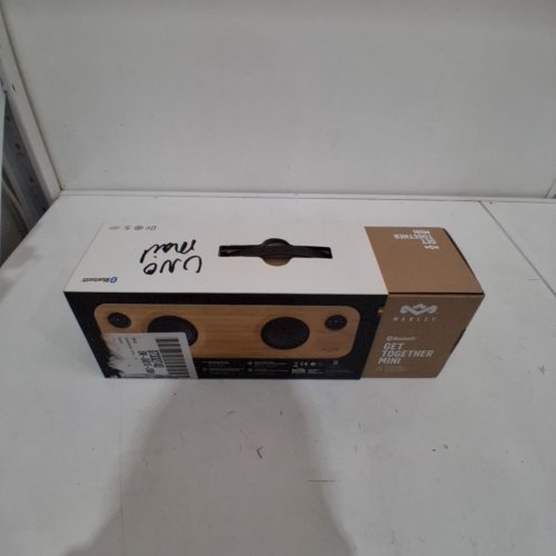 HOUSE OF MARLEY GET TOGETHER MINI WIRELESS PORTABLE BLUETOOTH AUDIO SPEAKER - 10HR PLAYTIME - NATURAL/SIGNATURE BLACK (MODEL: EM-JA013-SBB) image 2