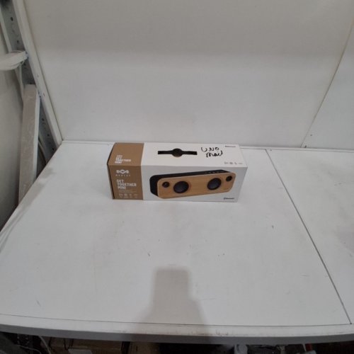 HOUSE OF MARLEY GET TOGETHER MINI WIRELESS PORTABLE BLUETOOTH AUDIO SPEAKER - 10HR PLAYTIME - NATURAL/SIGNATURE BLACK (MODEL: EM-JA013-SBB) image 4