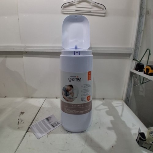 DIAPER GENIE ESSENCE PAIL WITH 18 EASY ROLL REFILL BAGS - 23" - WHITE (MODEL:‎ I000908) image 2