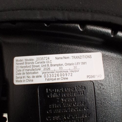 GRACO TRANZITIONS 3-IN-1 HARNESS BOOSTER SEAT - 22-100LBS - PROOF BLACK (MODEL: 2035724) image 3