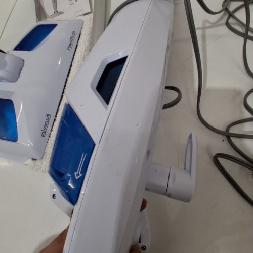 BISSELL POWERFRESH STEAM MOP - WHITE/BLUE - (MODEL: 1940B) image 4