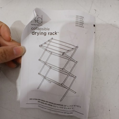 HONEY-CAN-DO COLLAPSIBLE DRYING RACK - 42" - GREY/BLACK (MODEL: DRY-01306) image 3