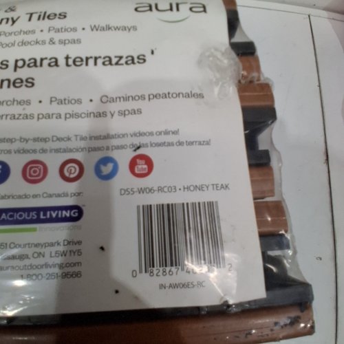 AURA DECK AND BALCONY TILE - 12" X 24" (40 SQ. FT. TOTAL) - BROWN image 2