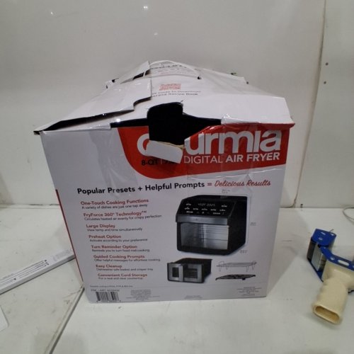 GOURMIA DIGITAL WINDOW AIR FRYER WITH 7 ONE-TOUCH COOKING FUNCTIONS - 8QT - BLACK (MODEL: GAF858/6232432) image 5