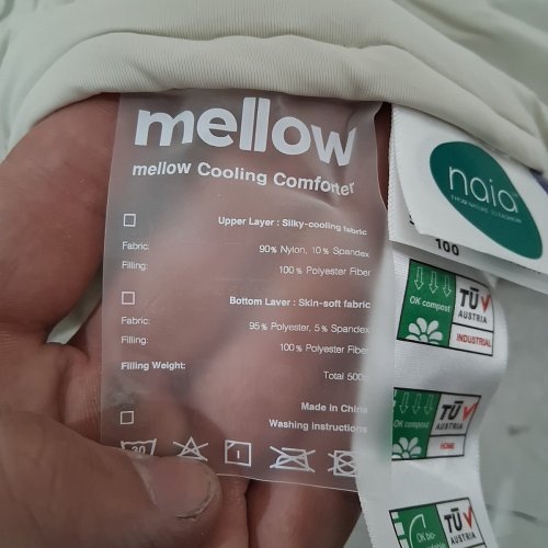 MELLOW TEMPERATURE CONTROL COOLING COMFORTER - FULL/QUEEN (90" X 90") - DUNE image 5