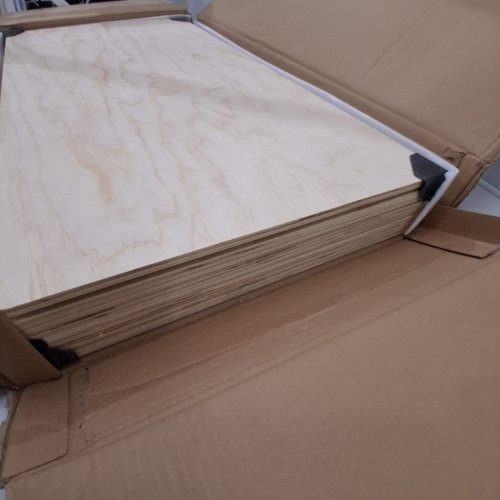BUNKIE BOARD FOLDABLE UNDER MATTRESS BED BOARD - KING (76.8" X 70.1"), PLYWOOD, ROUNDED EDGES, ANTI-SAG DESIGN - NATURAL WOOD (MODEL: CB008) image 4