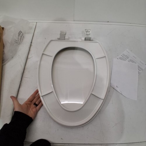 BEMIS SLOW CLOSE EASY CLEAN TOILET SEAT - ELONGATED 18.5" - WHITE (MODEL: 7300SLEC-000) image 3
